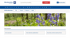 Desktop Screenshot of host1.aberdeenshire.gov.uk