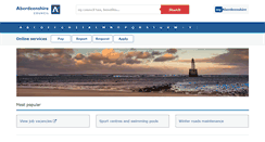 Desktop Screenshot of aberdeenshire.gov.uk